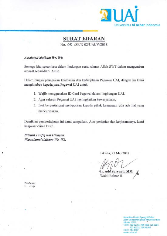 picture_Surat Edaran Himbauan Untuk Pegawai