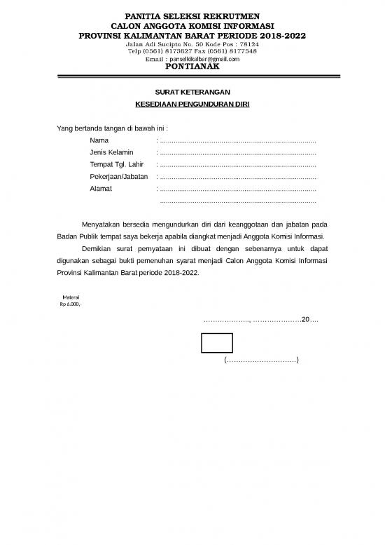 picture1_Surat Ket Sedia Menundurkan Diri | File - Surat Pengunduran Diri Id 16818