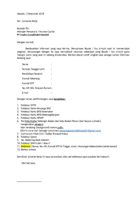 picture Presentasi Usaha 15907 | Surat Lamaran Untuk Pegawai Tad Rev 2