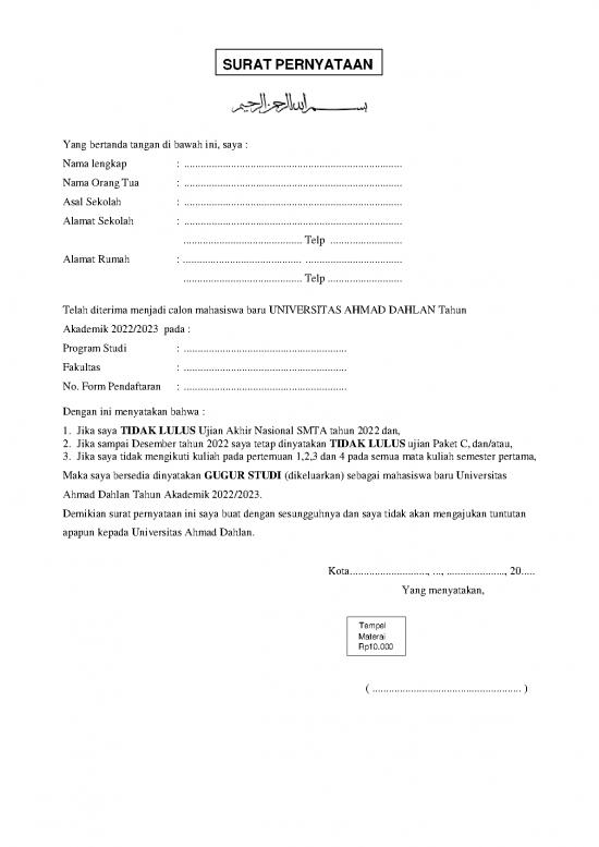 picture_Surat Pernyataan Maba 2022 | File - Surat Pernyataan Id 17739