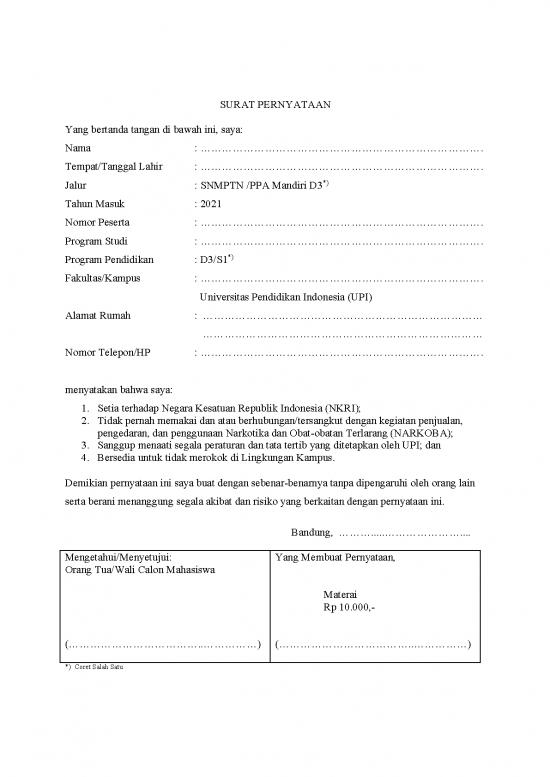 picture1_Surat Pernyataan Maru Snmptn Ppa D3 2021 | File - Surat Pernyataan Id 17741