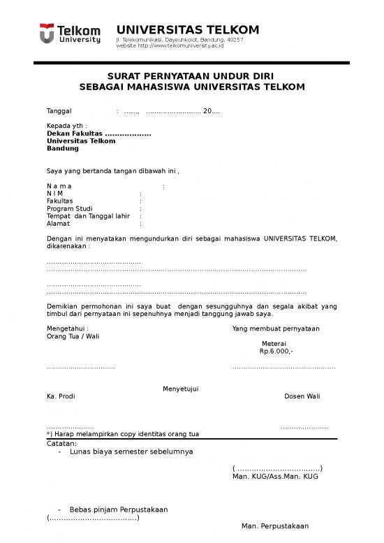 picture1_File - Surat Pernyataan Id 16982 | Surat Pernyataan Undur Diri Sebagai Mahasiswa Universitas Telkom