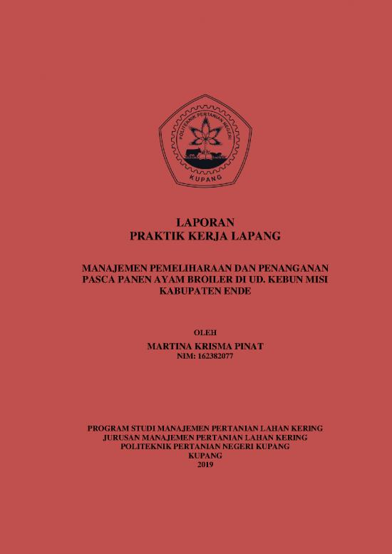 picture Pemeliharaan Ayam Broiler 18077 | Ta Laporan Pkl Martina Pinat 2019 Final