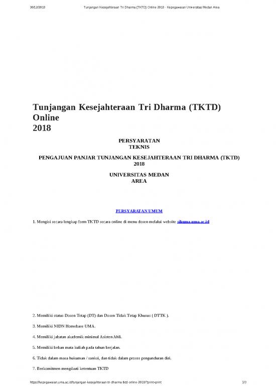 picture_Tunjangan Kesejahteraan Tri Dharma Tktd Online 2018 Kepegawaian Universitas Medan Area