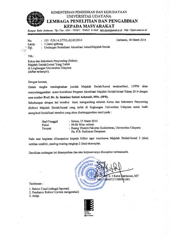 picture Undangan Sosialisasi Akreditasi Jurnal Atau Majalah Ilmiah Tgl 25 Maret 20141 | File - Undangan Sosialisasi Id 16013