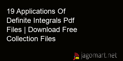 picture 19 Applications Of Definite Integrals Pdf Files | Download Free Collection Files