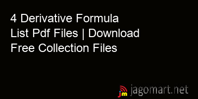 picture 4 Derivative Formula List Pdf Files | Download Free Collection Files