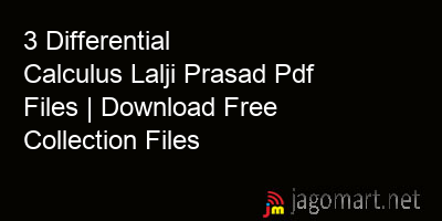 picture 3 Differential Calculus Lalji Prasad Pdf Files | Download Free Collection Files
