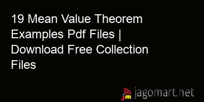 picture 19 Mean Value Theorem Examples Pdf Files | Download Free Collection Files