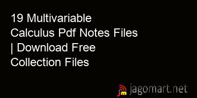 picture 19 Multivariable Calculus Pdf Notes Files | Download Free Collection Files
