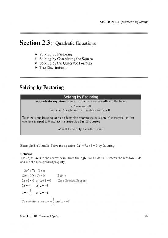 picture Quadratic Inequalities Pdf 175770 | 1310 Ch2 Section3