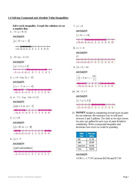 picture_Solving Inequalities Pdf 175142 | 1 6 Answers   Lab