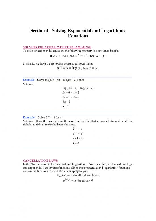 picture Solving Equations Pdf 175273 | 4 Explog Solve