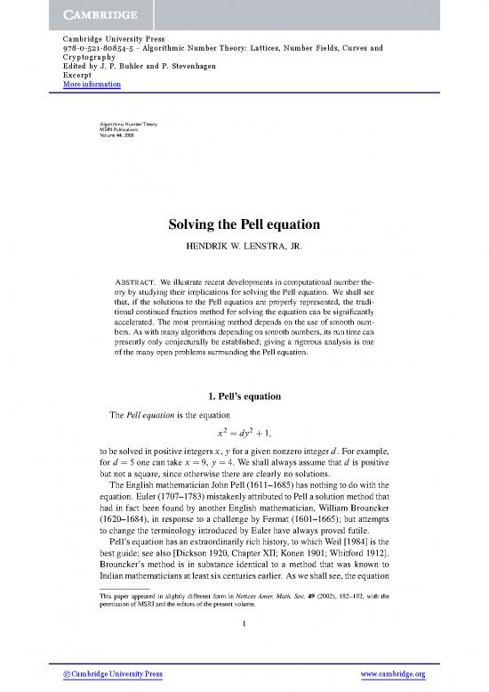 picture_Solved Problems Pdf 176723 | 9780521808545 Excerpt 001