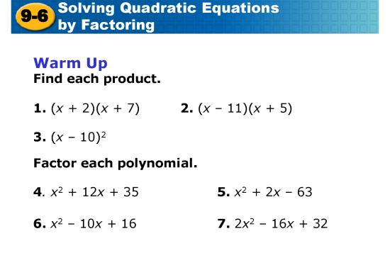 picture_Solving Quadratic Equations Pdf 175354 | 9 6 Teacher