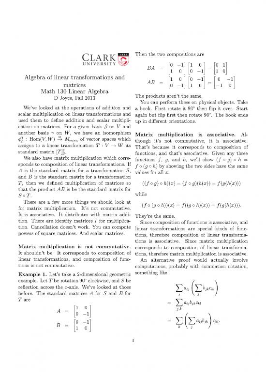 picture Matrix Pdf 174623 | Alglintrans