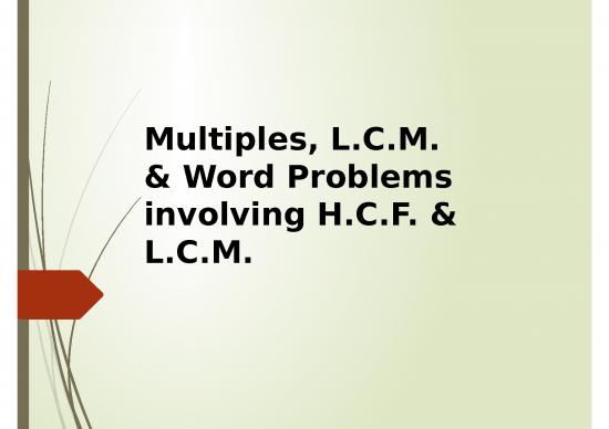 picture_Chapter 1  Multiples, Lcm And Word Problems