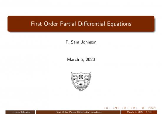 picture_First Order Partial Differential Equations