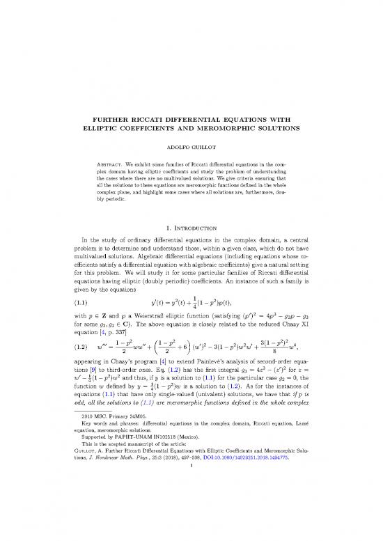 picture_Riccati Equation Example 174444 | Guillot Riccati