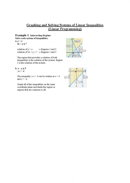 picture Solving Inequalities Pdf 176476 | How To Graph And Solve Systems Of Linear Inequalities Linear Programming