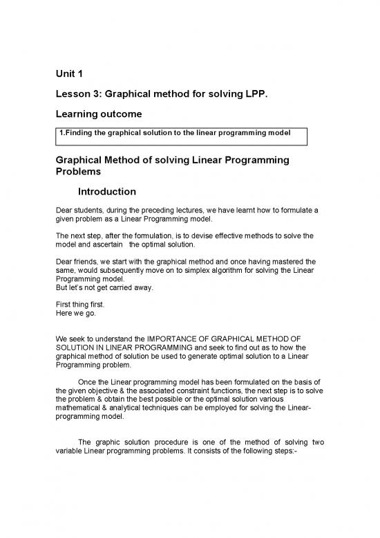 picture_Programming Pdf 174976 | Lesson03graphicalmethodforsolvinglpp