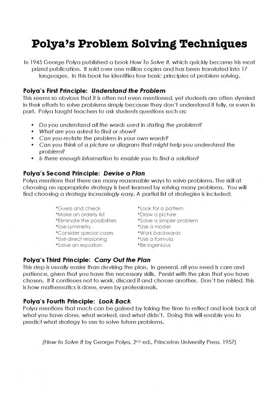 picture_Problem Solving Book Pdf 176555 | Parramatta Marist High Building A Programming Mindset Polya S Problem Solving Process