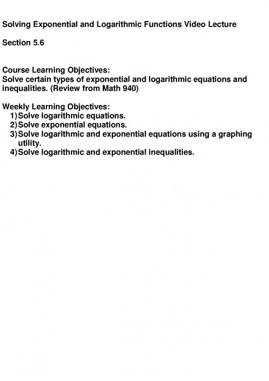 picture_Solving Inequalities Pdf 176184 | Solving Exponential And Logarithmic Equations Blank Notes