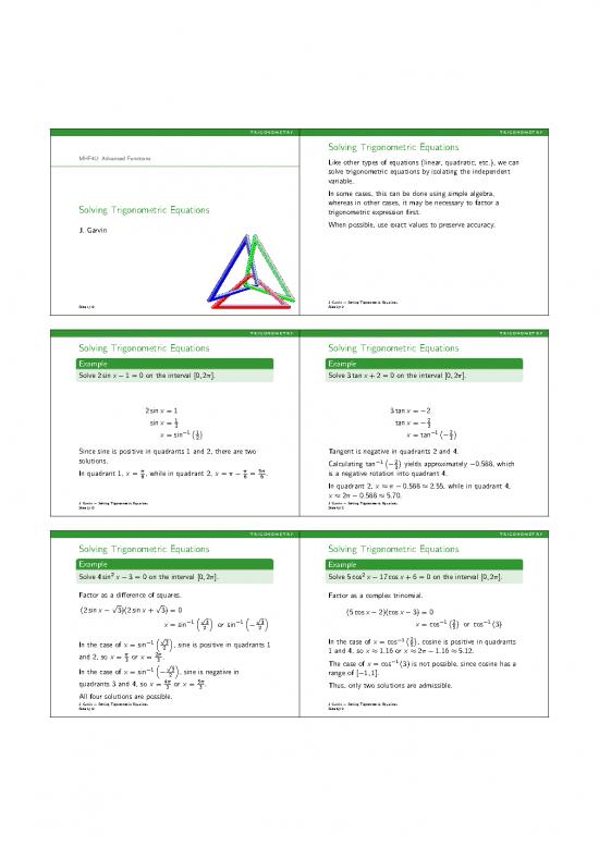 picture_Solving Quadratic Equations Pdf 175493 | Solving Trig Equations Handout