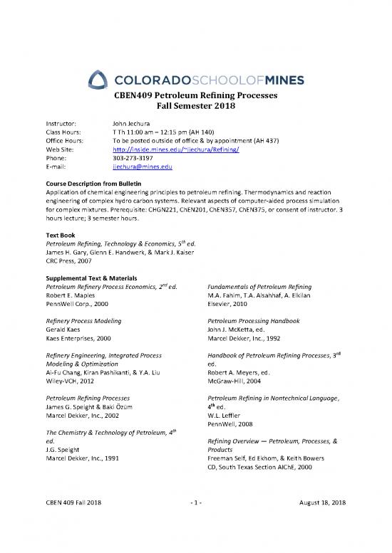 picture_Petroleum Refining Process Pdf 177065 | 00 Syllabus