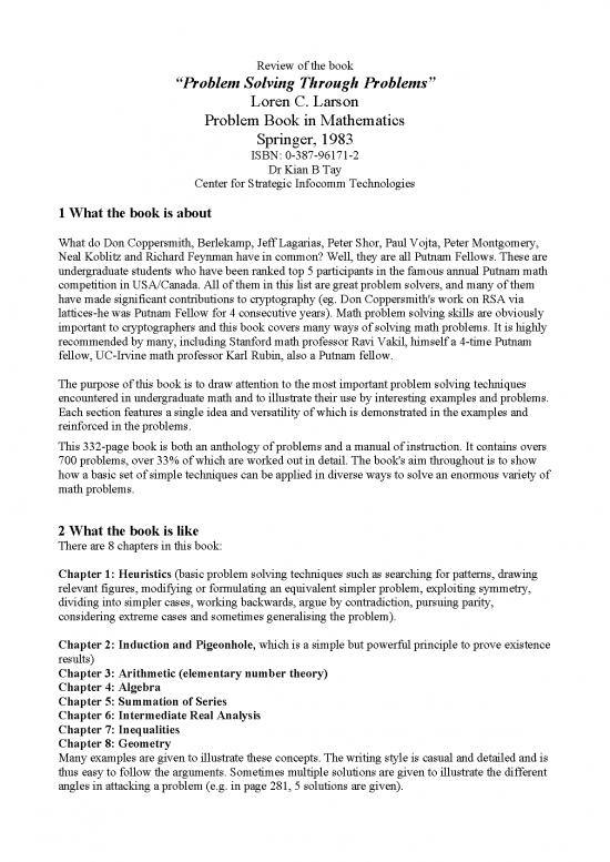 picture Problem Solving In Mathematics Pdf 178701 | 2012 Sp Larson Problemsolving