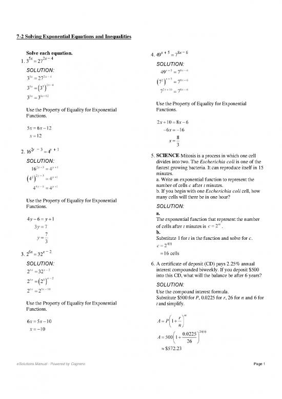 picture Solving Inequalities Pdf 178349 | 7 2 Solving Exponential Equations And Inequalities