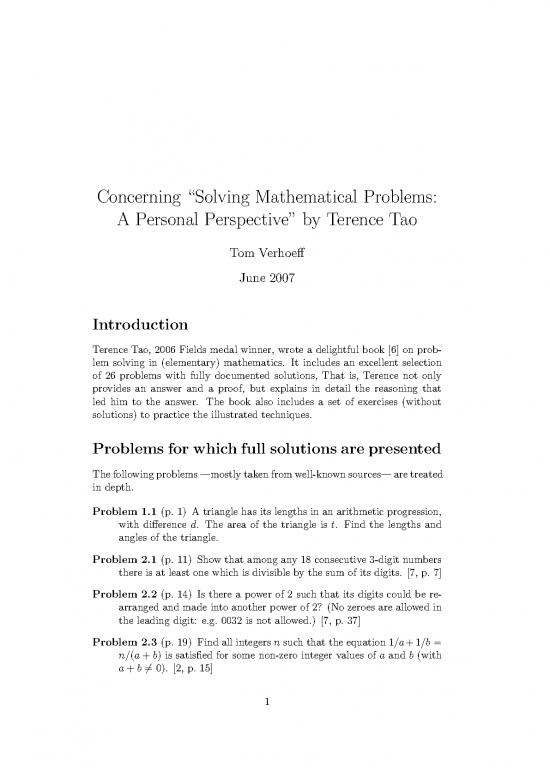 picture Problem Solving In Mathematics Pdf 178252 | About Tao Mathematical Problem Solving