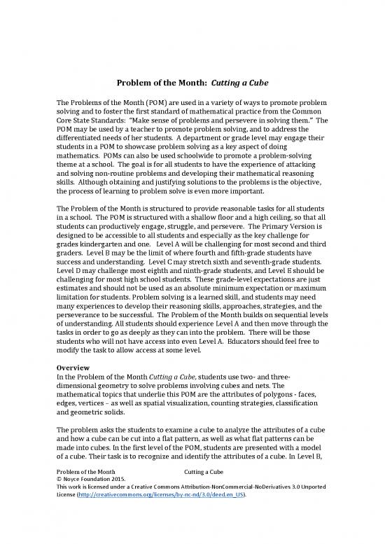 picture Problem Solving In Mathematics Pdf 178774 | Cutting A Cube