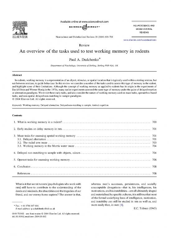 picture Working Memory Test Pdf 180002 | Dudchenko2004