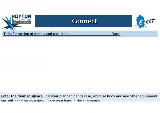 picture Extraction Of Iron Pdf 179730 | Extraction Of Metals And Reduction