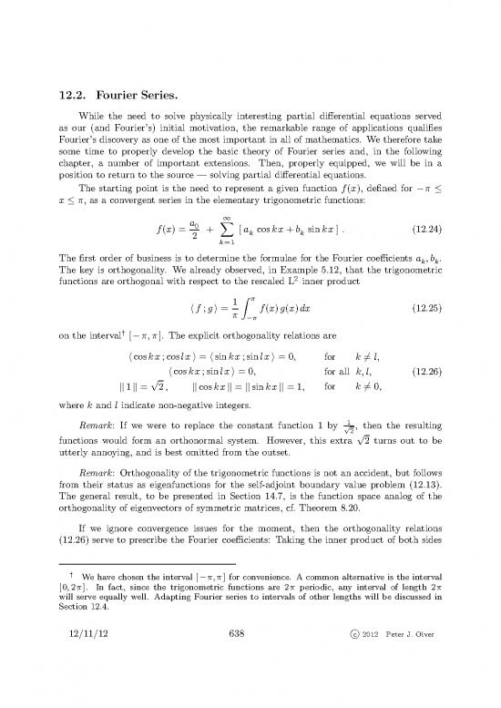 picture Solving Equations Pdf 178722 | Fourier Seriesn