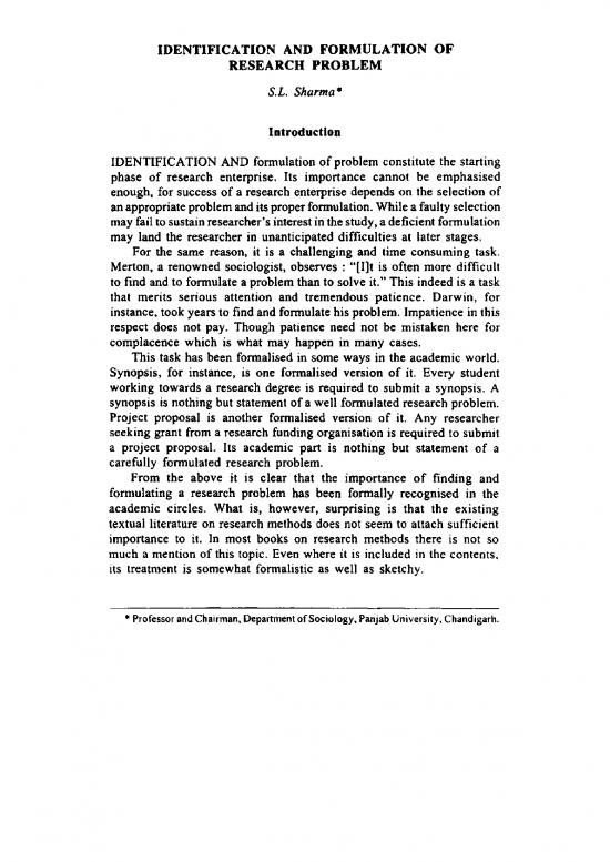 picture Formulation Of Research Problem Pdf 179975 | Identificationandformulationofresearchproblem