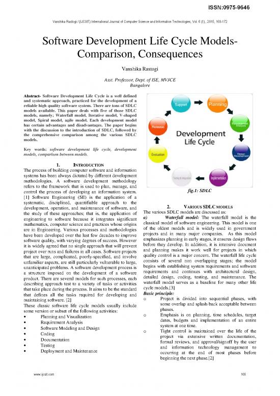 picture System Development Life Cycle Pdf 179022 | Ijcsit2015060137
