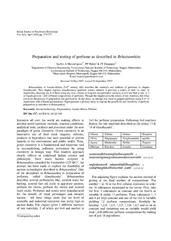picture_Perfume Pdf 177792 | Ijtk 8(2) 275 277
