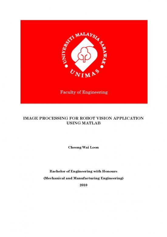 picture_Processing Pdf 179921 | Image Processing For Robot Vision Application Using Matlab (24pgs)