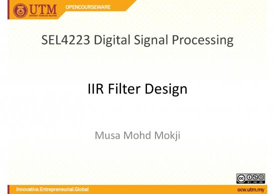 picture_Processing Pdf 178250 | M12   Iir Filter Design
