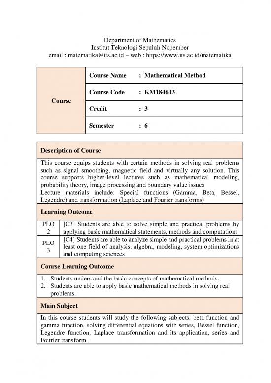 picture Fourier Transformation Pdf 178797 | Mathematical Method 1