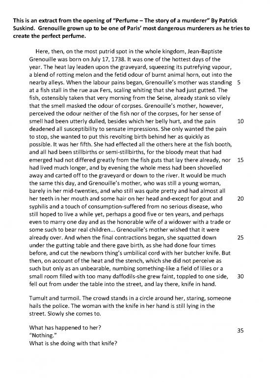 picture Perfume Pdf 177863 | Perfume The Story Of A Murderer Extract