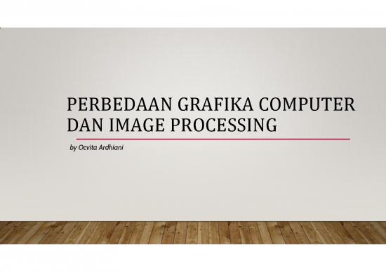 picture_Processing Pdf 179160 | Pertemuan 4 Perbedaan Grafika Computer Dan  Image Processing Ocvita