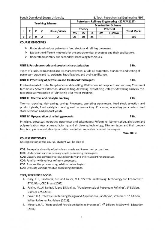 picture Oil Pdf 177179 | Petroleum Refinery Engineering