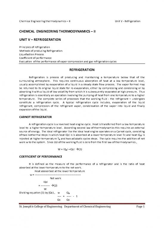 picture_Refrigeration Cycle Pdf 179686 | Unit 5 Refrigeration And Air Condition