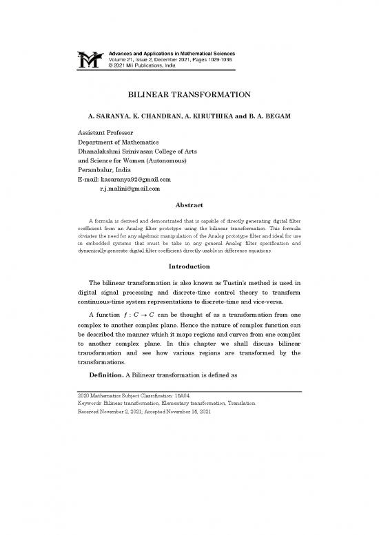 picture Processing Pdf 181668 | 1140123815aams Vol 212 December 2021 A50 P1029 1036  Saranya,  Chandran Et Al