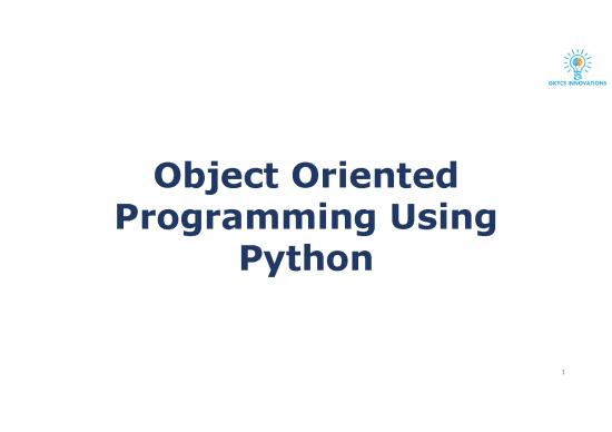 picture_Python Pdf 182496 | 9  Object Oriented Programming Using Python