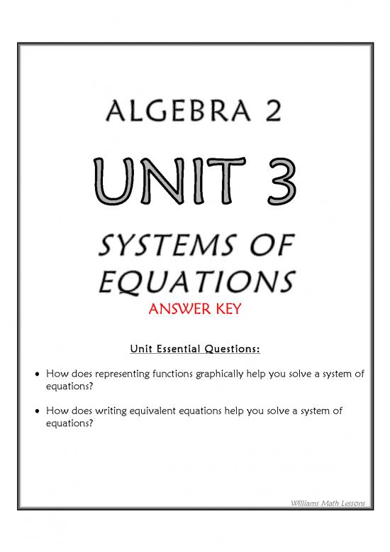 picture_Solving Equations Pdf 182051 | Alg2 Guided Notes   Unit 3   Systems Of Equations   Answer Key