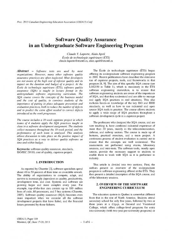 picture Software Quality Assurance Pdf 180902 | Ceea Paper 109